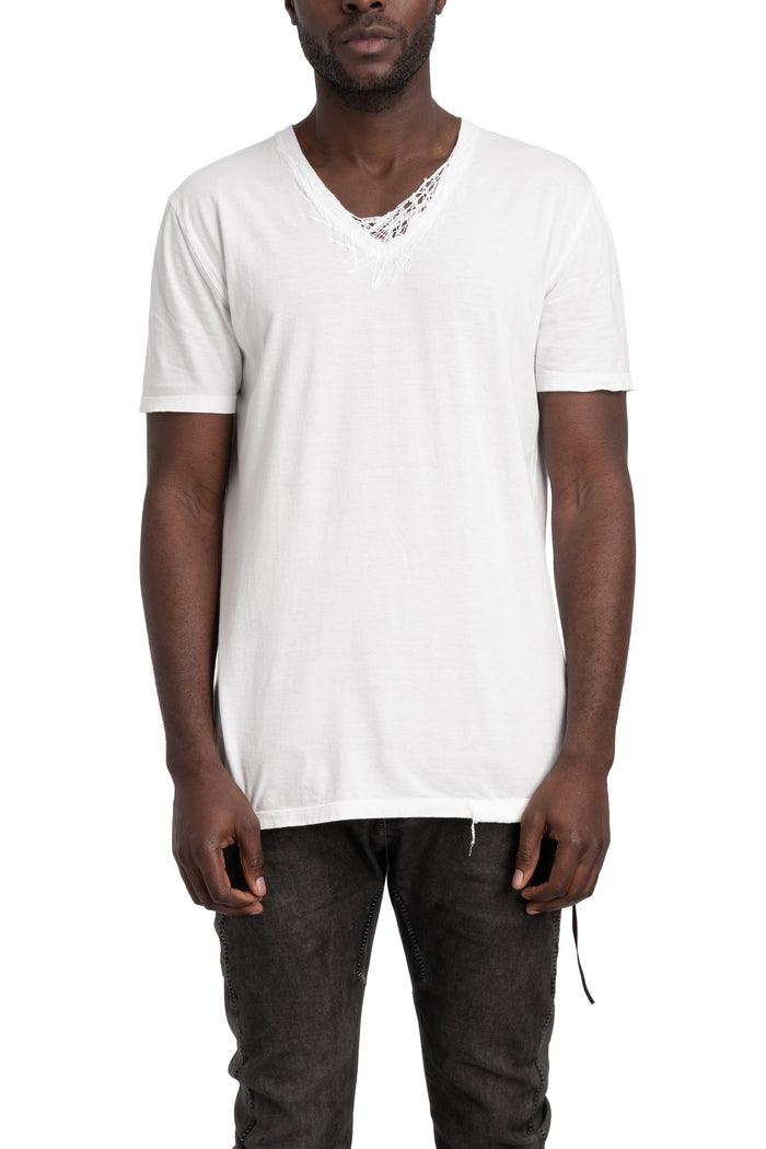 MD75 | SS26 - Embroidered cotton t-shirt, White MD13252