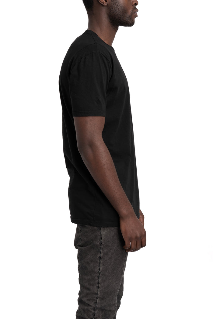 MD75 | SS26 - Embroidered neck t-shirt, Black MD13254