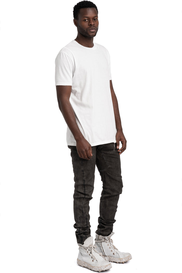 MD75 | SS26 - Embroidered neck t-shirt, White MD13254