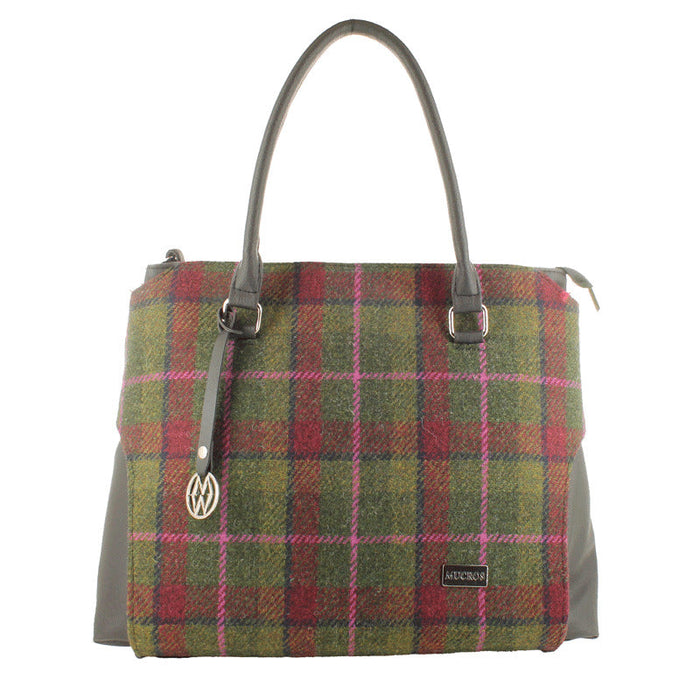 Emily Bag - Green/Red/Pink Plaid