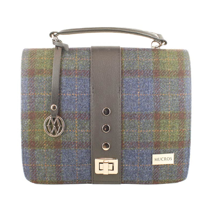 Fiona Handbag - Green & Blue Plaid