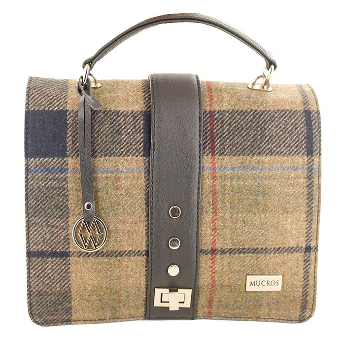 Fiona Handbag - Tan Brown Plaid