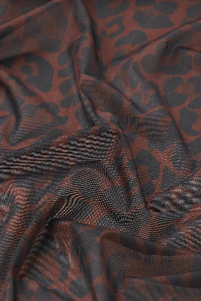 Frame The Hosiery Top - Dark Leopard Multi