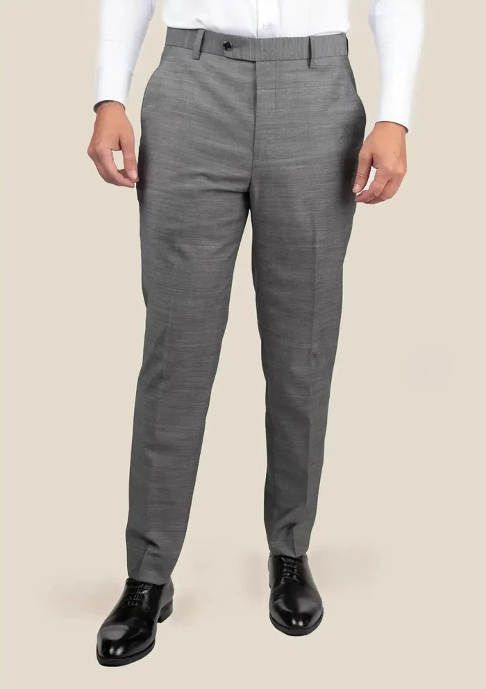 Granite Grey Birdseye Pants - SARTORO