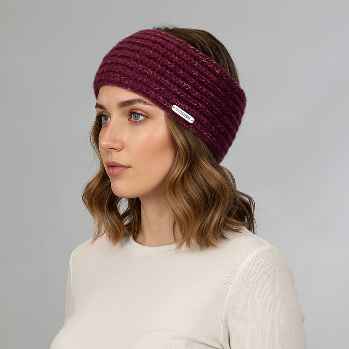 Giesswein Headband Firstberg - bourgogne 388
