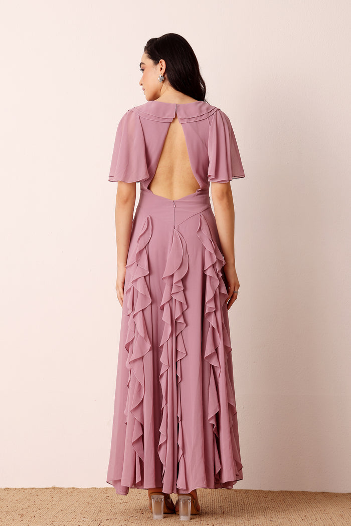 Hertia Maxi Dress in Dusty Lilac