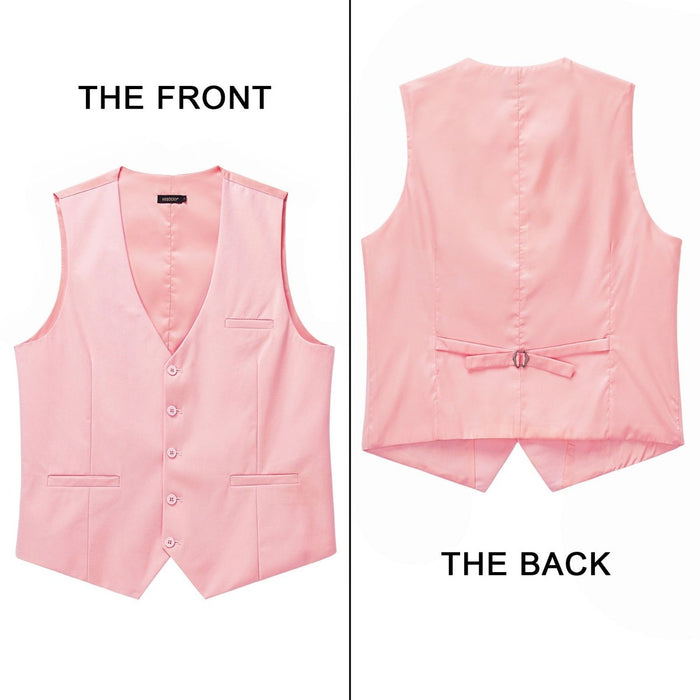Formal Suit Vest - PINK BLUSH