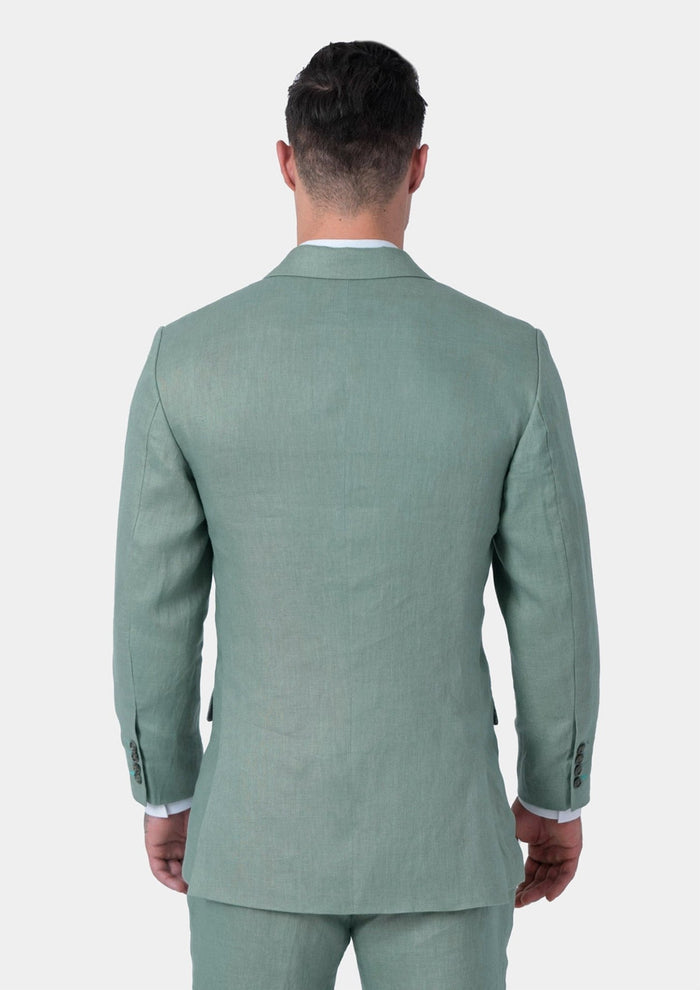 Hudson Jade Green Linen Suit - SARTORO