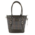 Kelly Tote Bag - Blue/Orange Multi Plaid
