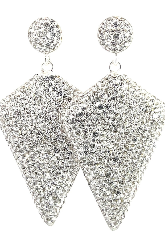 Style the Kite Crystal 925 Sterling Silver Drop Earrings exclusively at Born To Glam