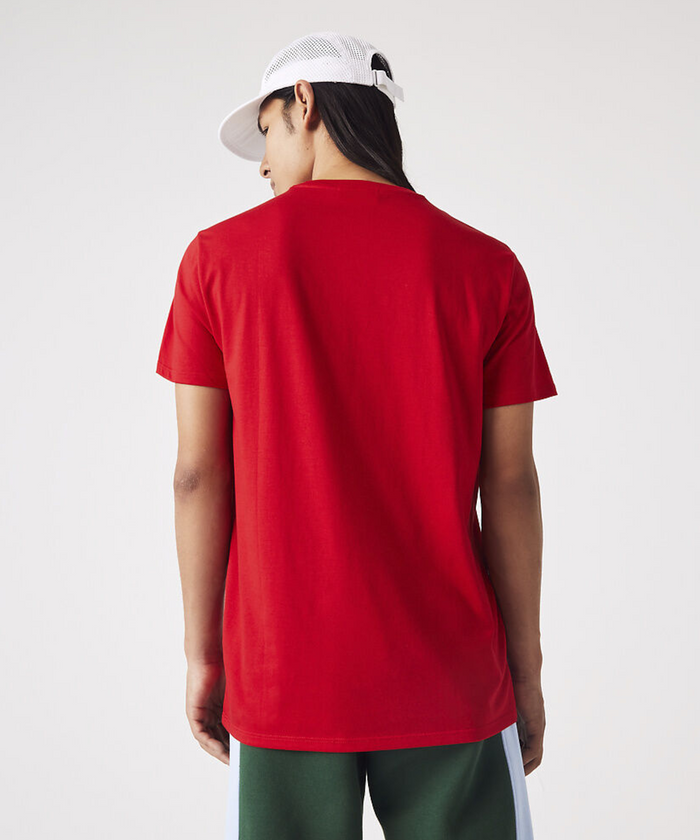Lacoste Basic Crew Neck Pima Tee (Red)