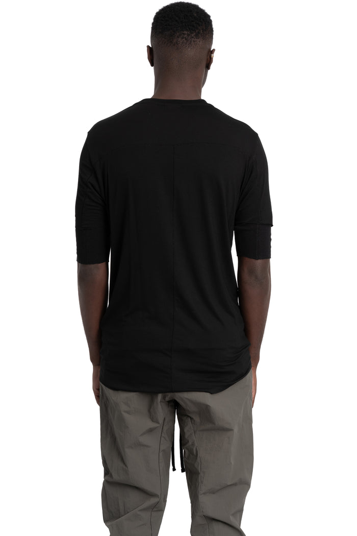 Layered t-shirt, Black MTS940
