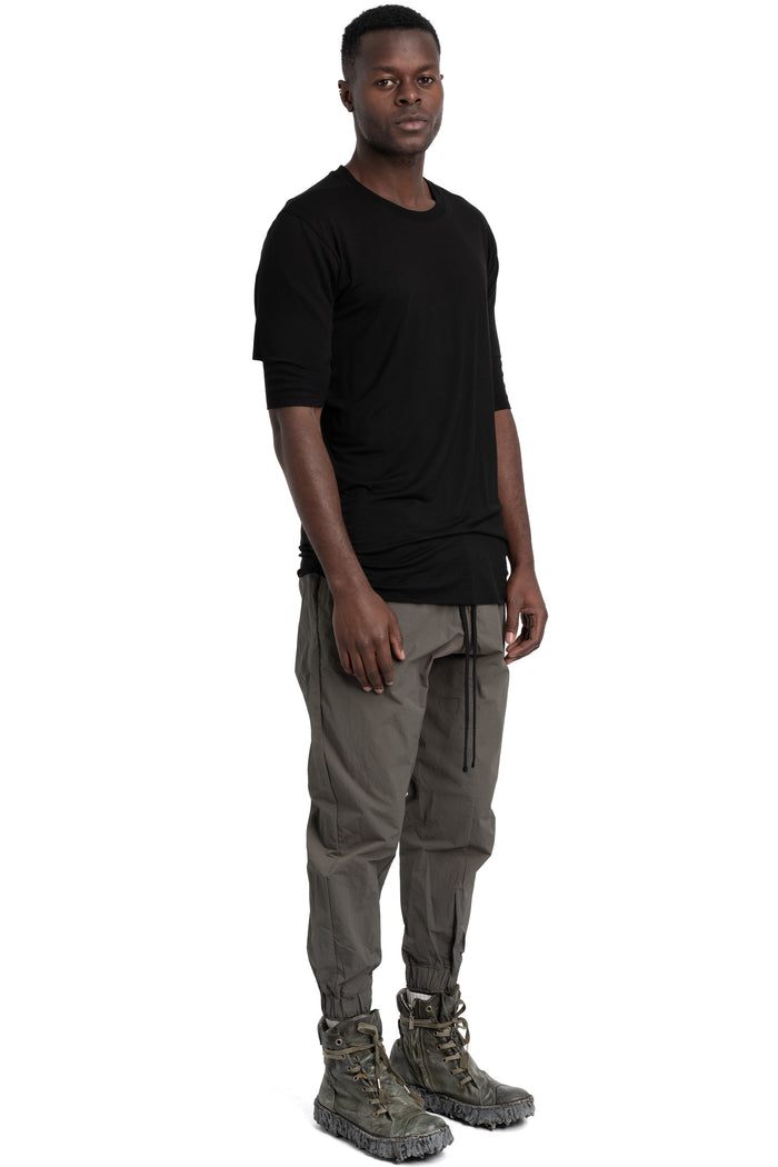 Layered t-shirt, Black MTS940