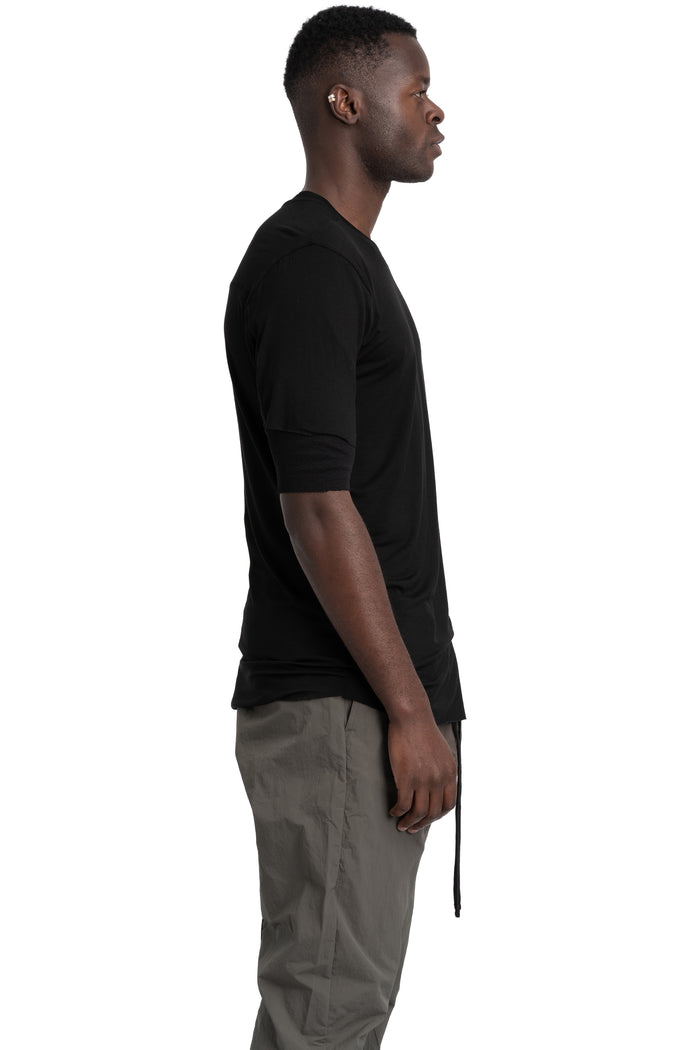 Layered t-shirt, Black MTS940