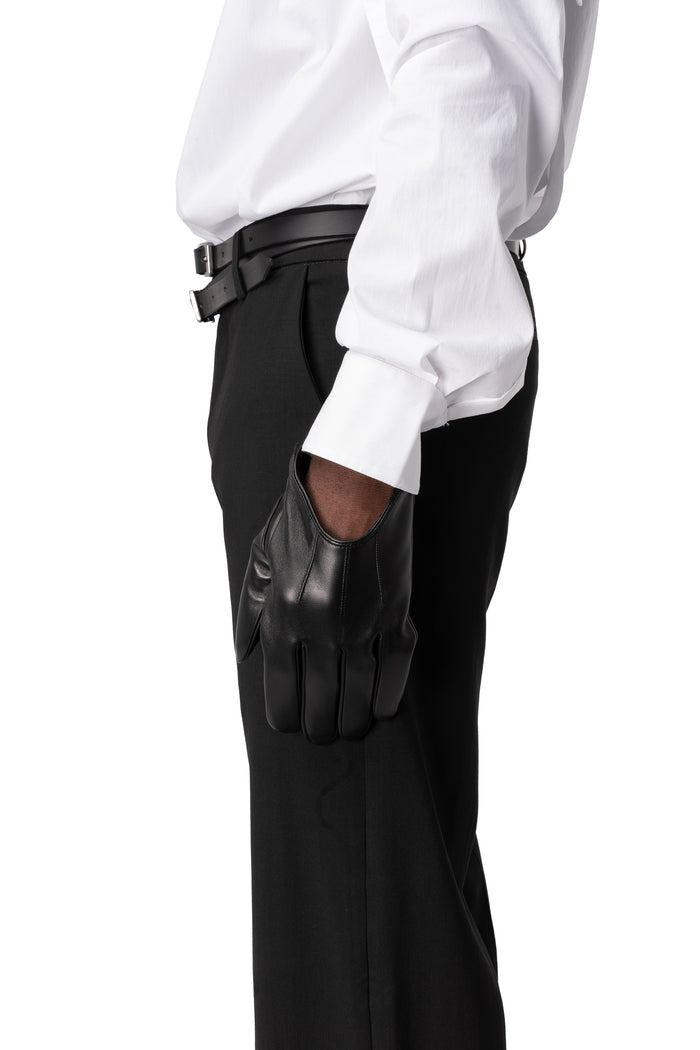 Leather gloves, Black