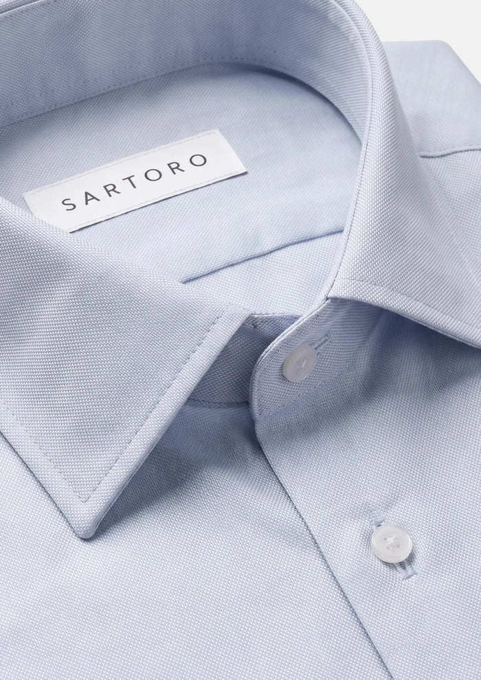 Light Grey Egyptian Cotton Shirt - SARTORO