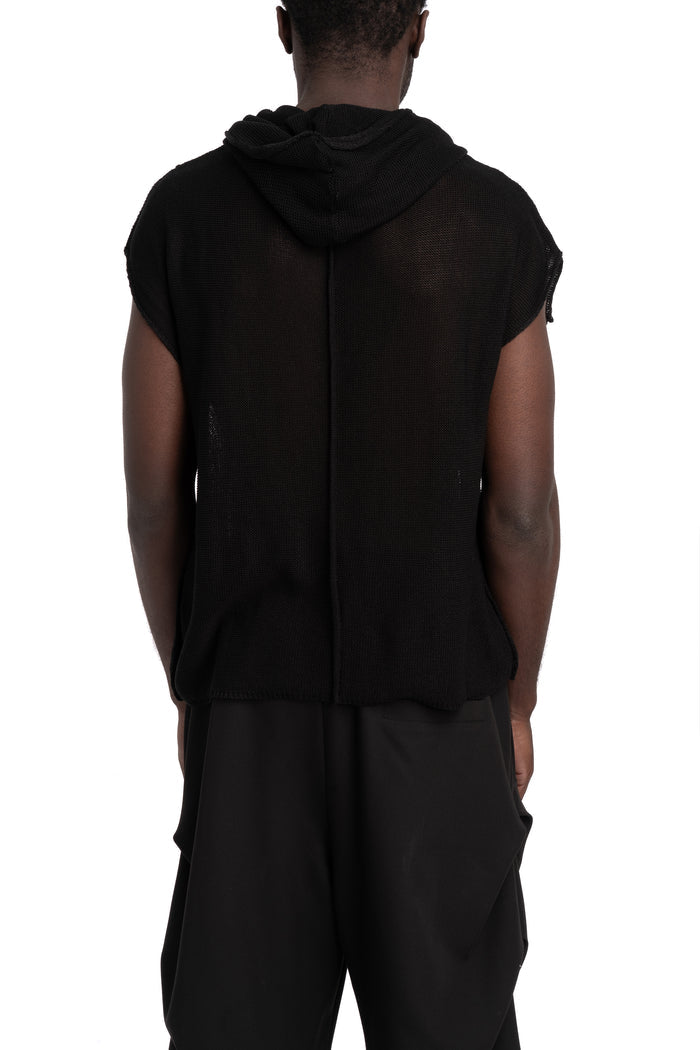La Haine Inside Us | SS26 - Lightweight knit hooded tee, M1264 Black