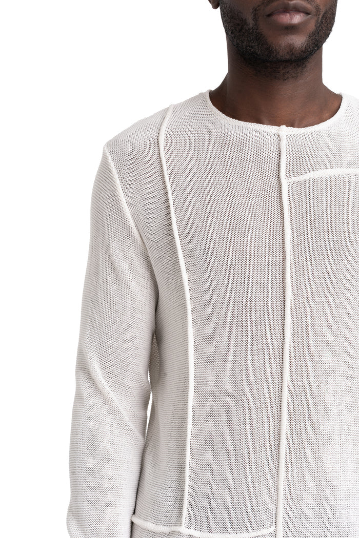 La Haine Inside Us | SS26 - Lightweight knit sweater, White M1266