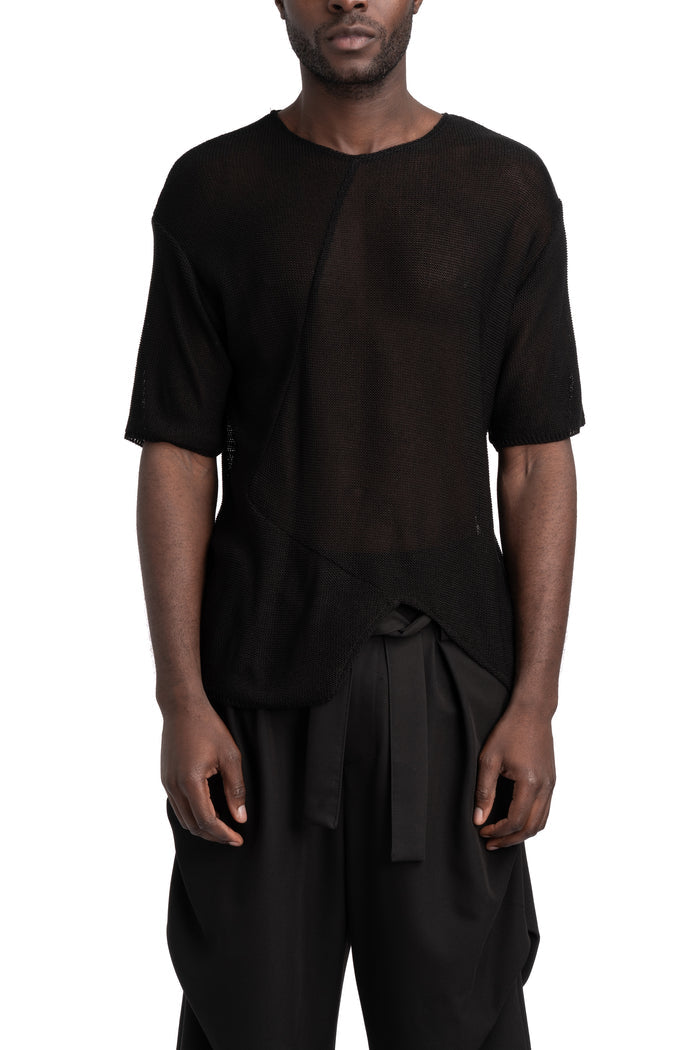 La Haine Inside Us | SS26 - Lightweight knit tee, Black M1268