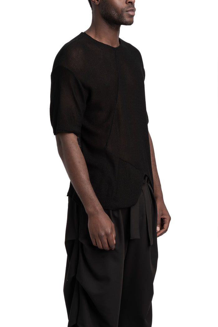 La Haine Inside Us | SS26 - Lightweight knit tee, Black M1268