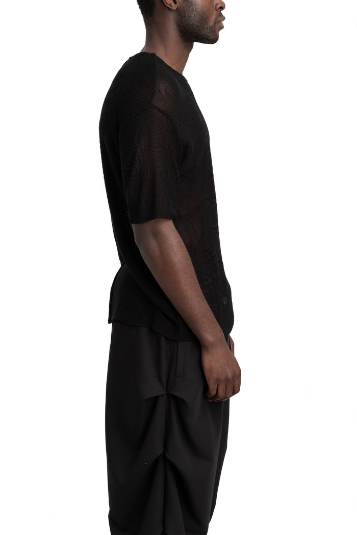 La Haine Inside Us | SS26 - Lightweight knit tee, Black M1268
