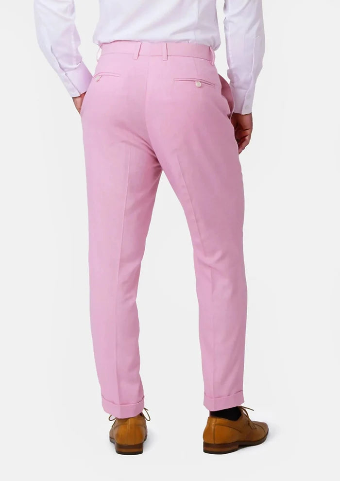 Lilac Linen Pants - SARTORO
