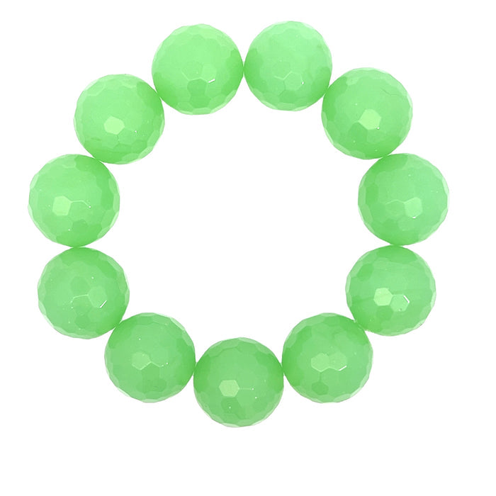 Style the Lime Green Quartz Stretch Bracelet exclusively at Born To Glam