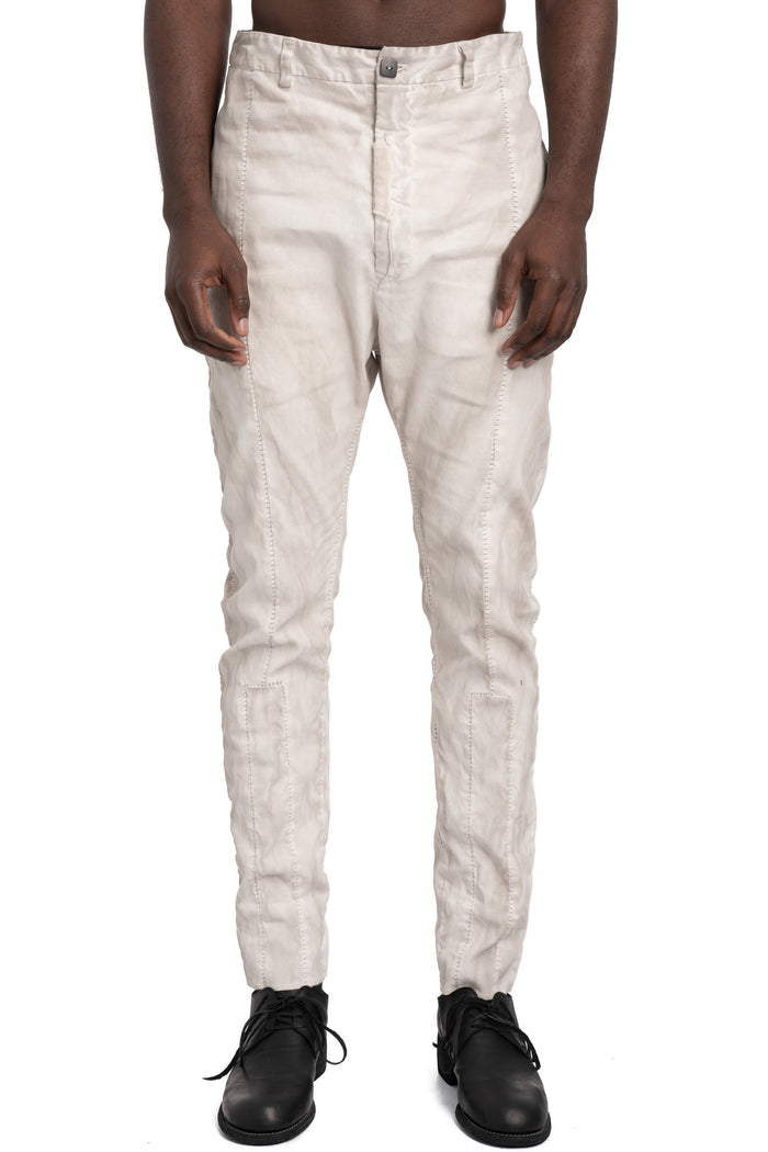MD75 | SS26 - Linen stretch trousers, Off-white MD13276L