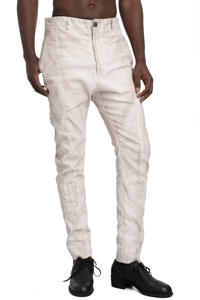 MD75 | SS26 - Linen stretch trousers, Off-white MD13276L