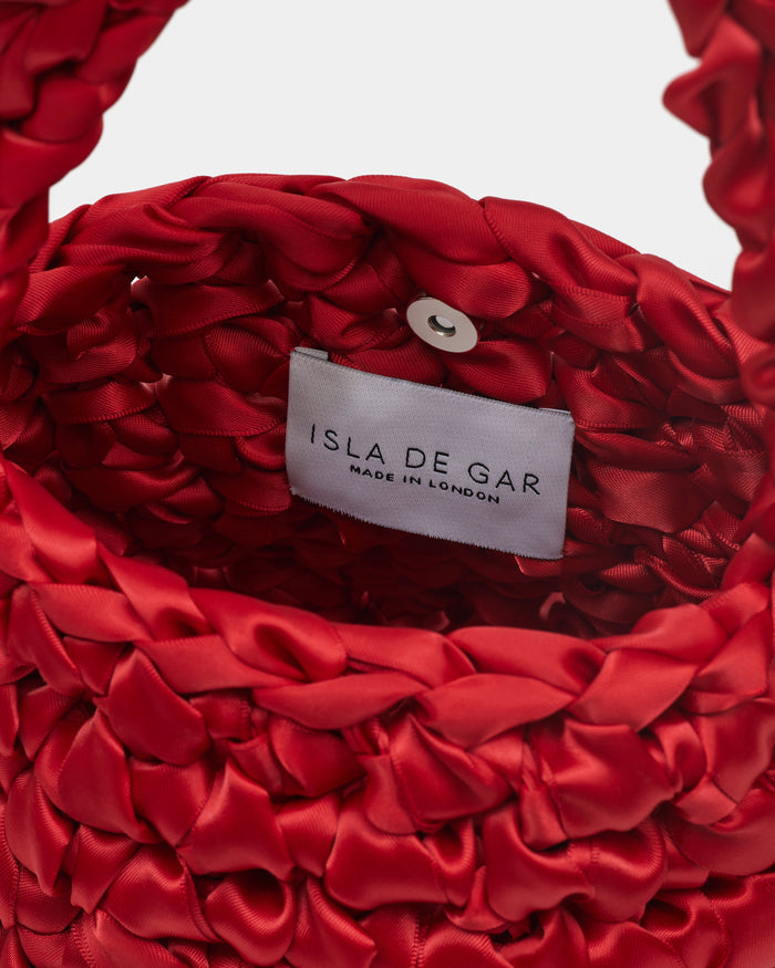 Lipstick Red Handmade Bridal Bag