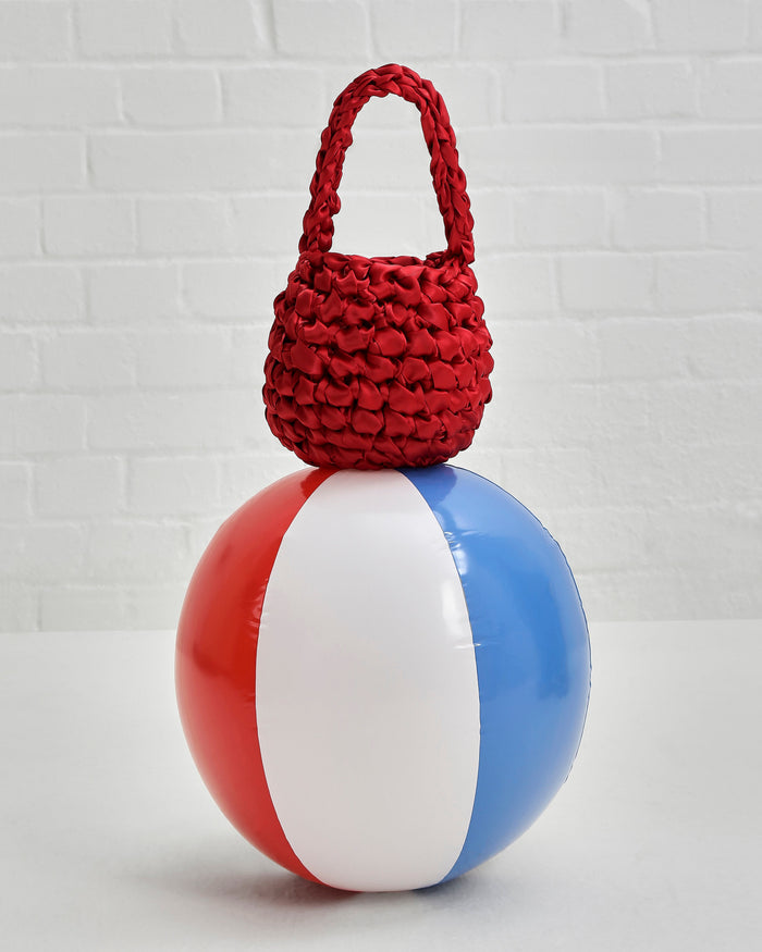 Lipstick Red Handmade Bridal Bag