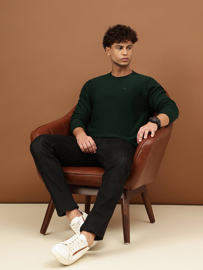 men-solid-round-neck-sweater-sw-0007-black
