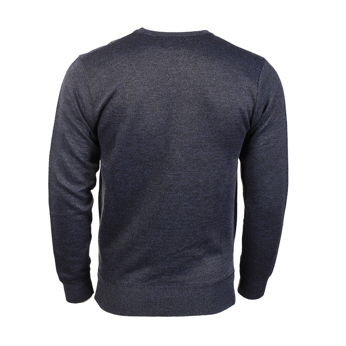 Men's Argyle Ballantrae Jumper Crew Neck Blue Melange