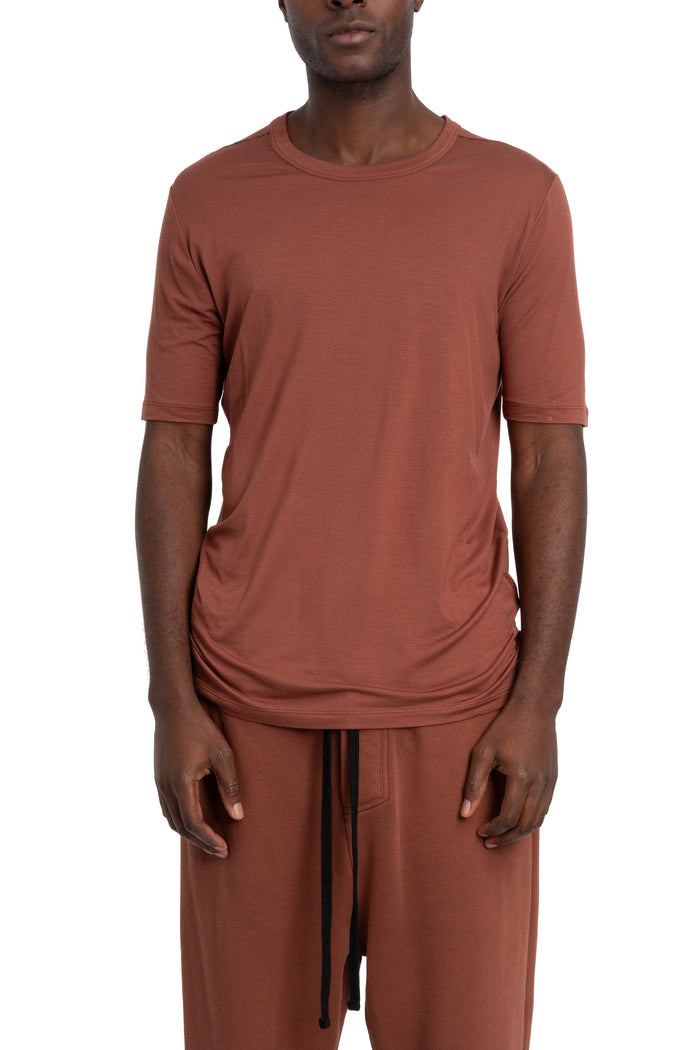 Thom Krom | SS26 - Modal T-shirt, Red wood MTS938
