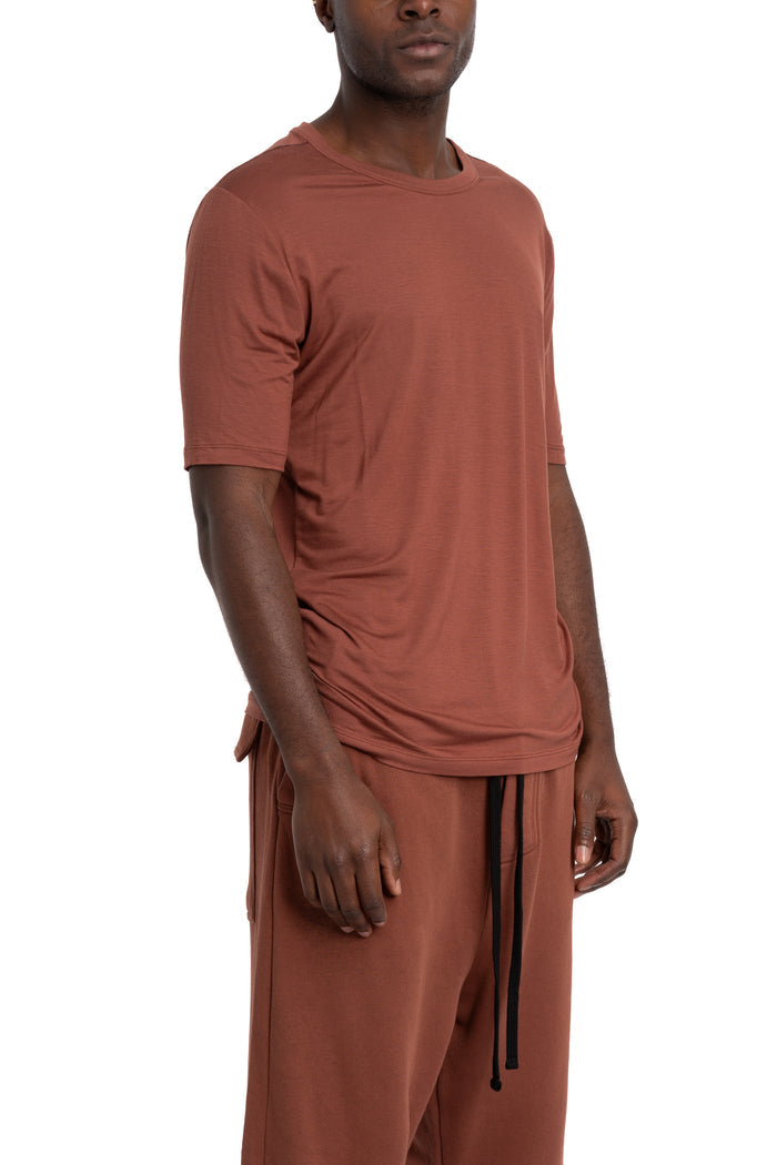 Thom Krom | SS26 - Modal T-shirt, Red wood MTS938