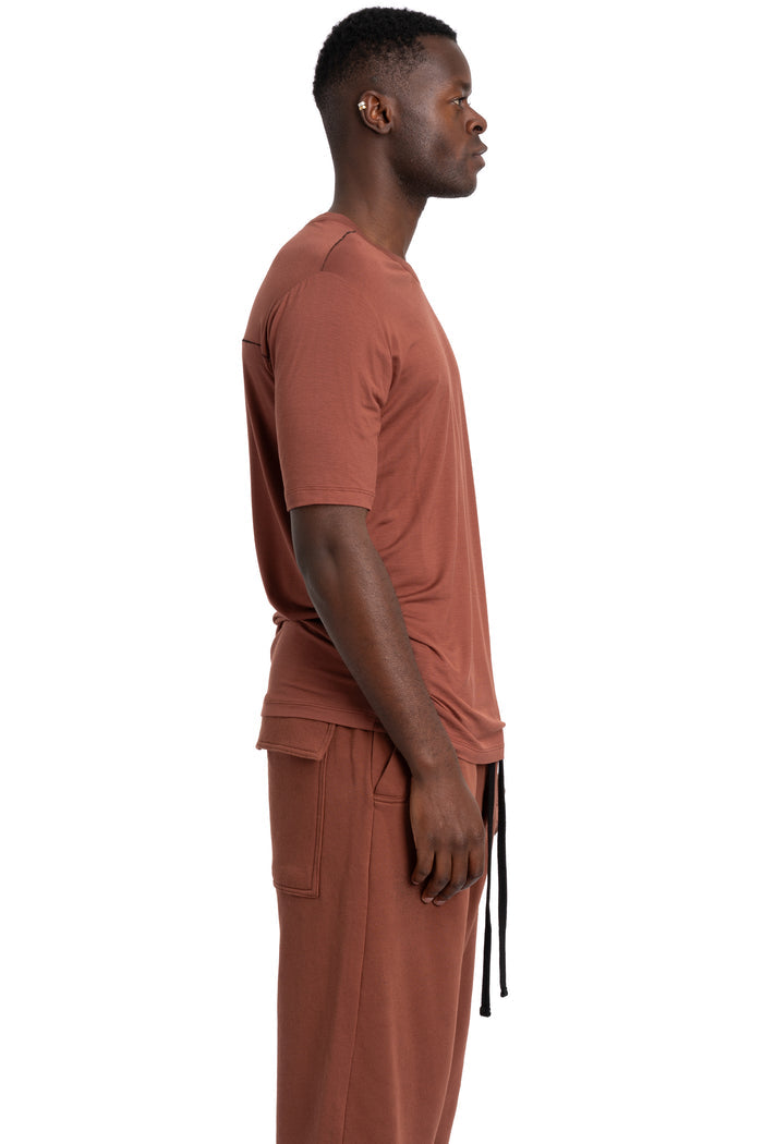 Thom Krom | SS26 - Modal T-shirt, Red wood MTS938