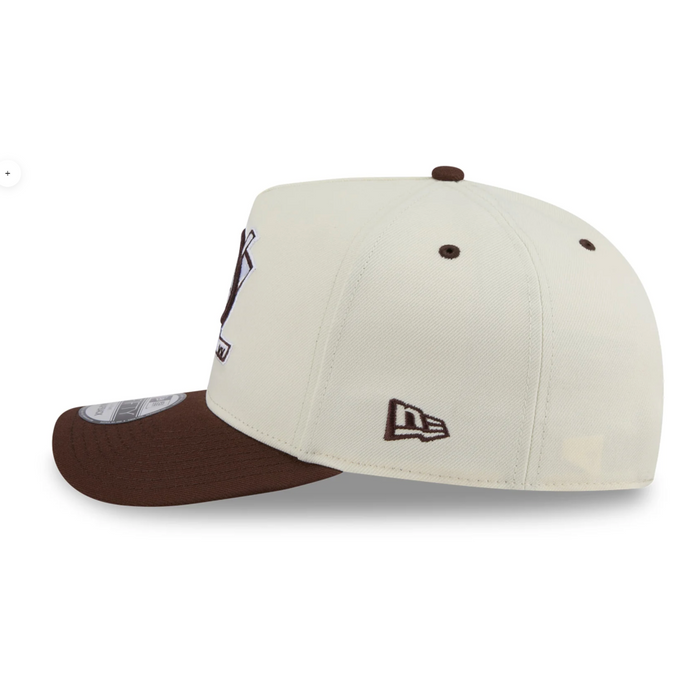 New Era Anaheim Ducks 9Fifty A-Frame SnapBack Cap (White/Chocolate)