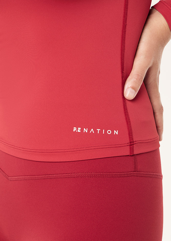 P.E Nation L/S Top (Cherry)