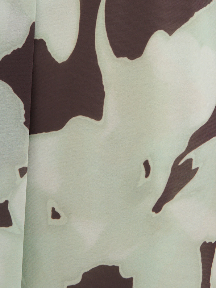 Kavita is 5'7" & Wears Size UK 6|Petula Batwing Scarf Maxi Dress - Mint Watercolour Floral