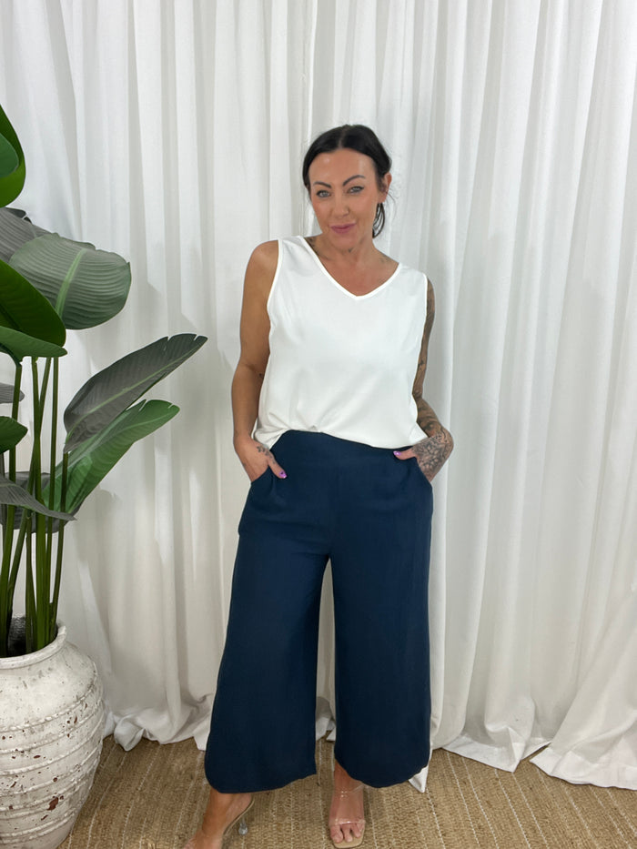 Pheobe Pants - Navy