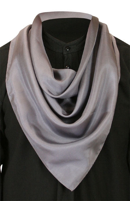 Premium Silk Neckerchief - Charcoal