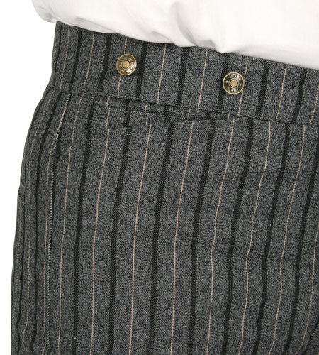 Preston Striped Trousers - Gray