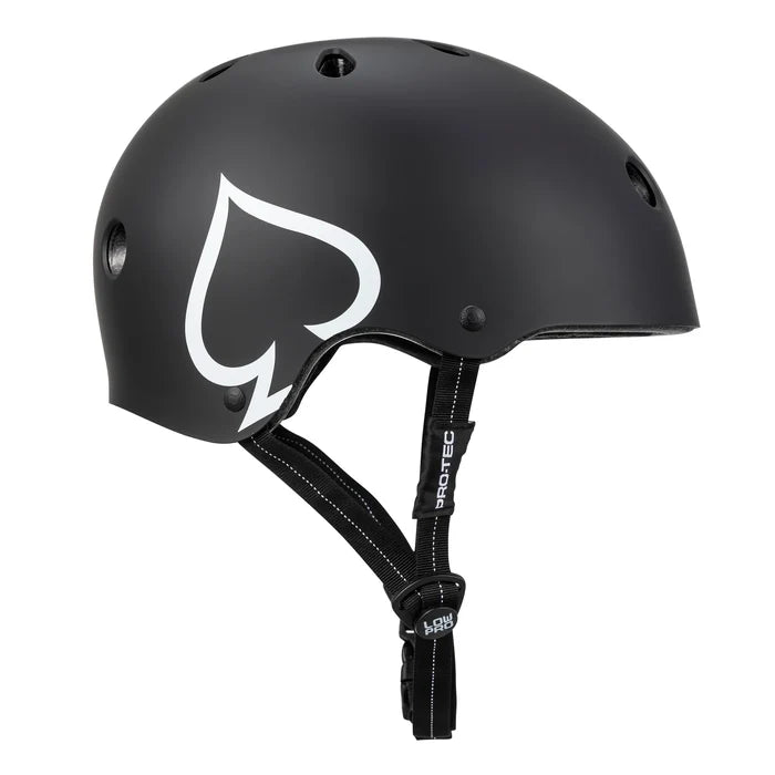 PRO TEC LOW PRO CERTIFIED HELMET -MATTE BLACK