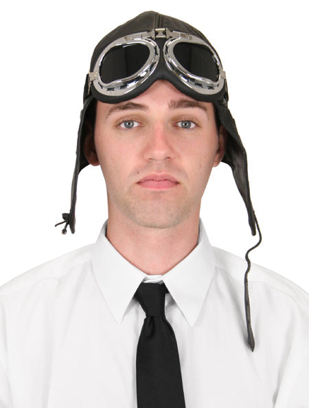 RAF Style Flyboy Flying Goggles - Smoke Lens