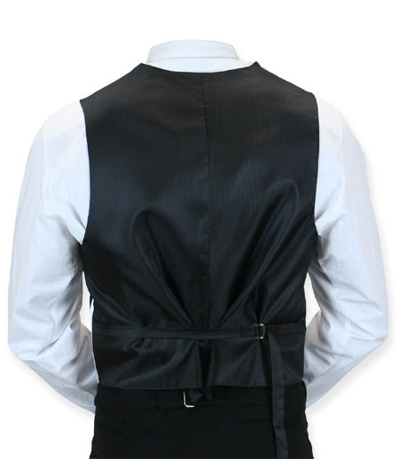 Ragtime Vest - Black/White Stripe