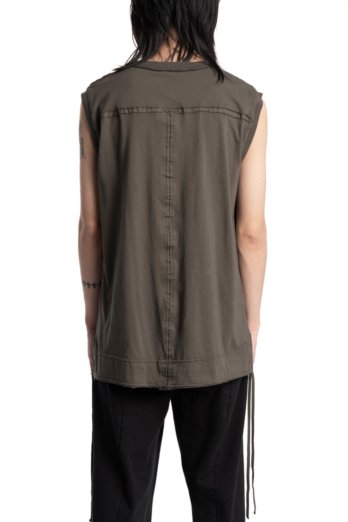 Andrea Ya'aqov | SS26 - Relaxed tank top, Smoked brown 26MOPW20