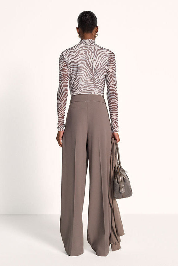 Riani Mesh Shirt Oat Patterned