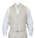 Riverdale Linen Vest - Natural