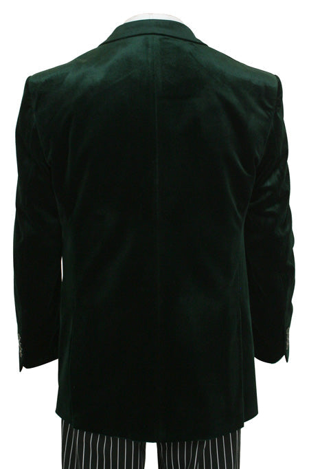 Roderick Smoking Jacket - Emerald Velvet