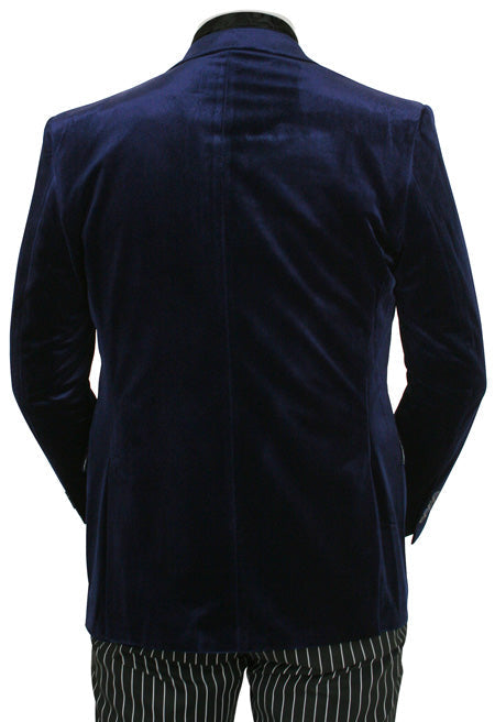 Roderick Smoking Jacket - Sapphire Velvet